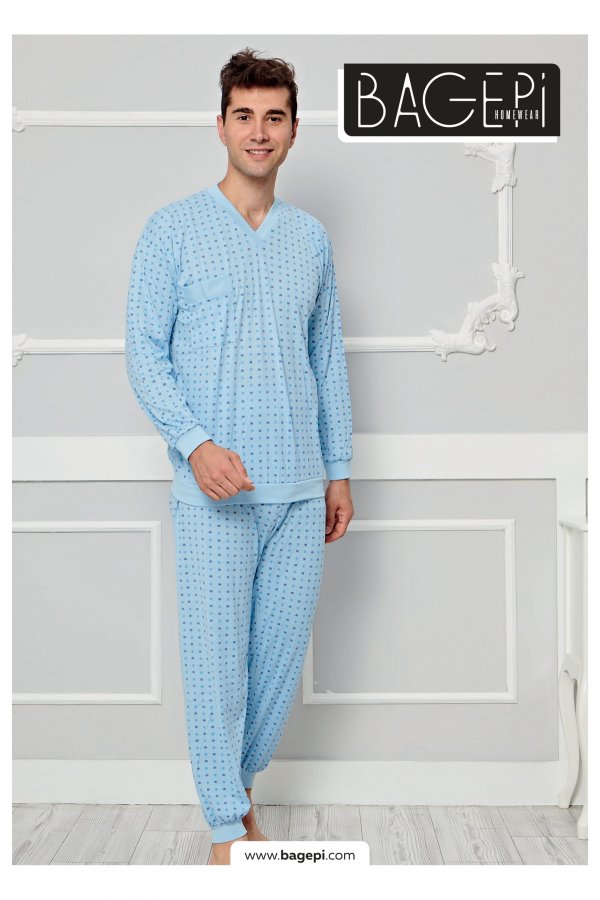 ensemble pyjama col en v pour homme